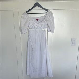 Elegant White Midi Dress